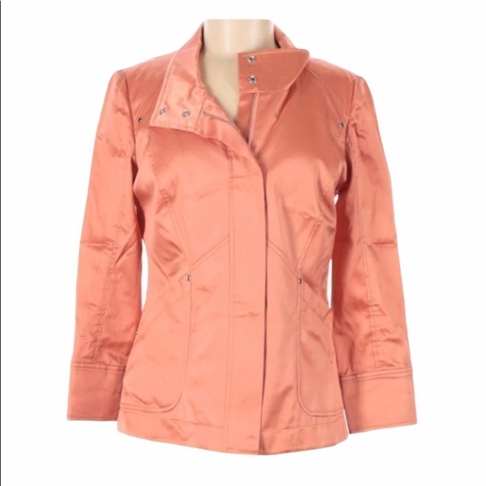 HILTON HOLLIS ORANGE LONG SLEEVE JACKET SIZE 8